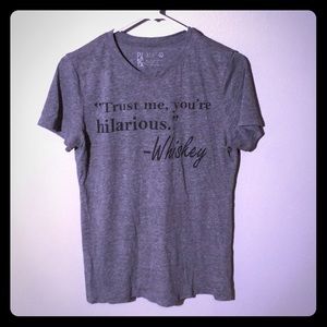 Women’s cut screen print tee